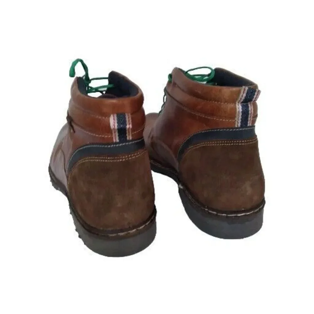 Steve Madden Men's P.Wilmer Ankle Lace-up Combat Boot Cognac‎ Size 11.5